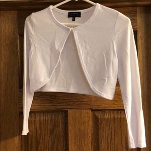 White long sleeve shrug